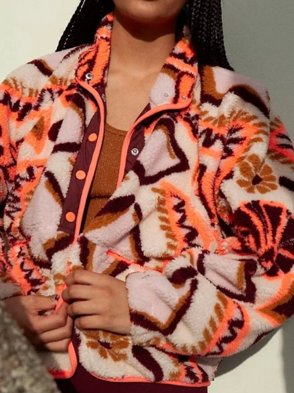 Free People Hit The Slopes Fleece Jacket